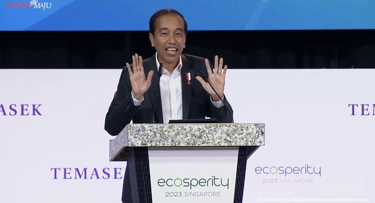 Di Depan Pengusaha Singapura, Jokowi Tanya Siapa Presiden Indonesia Selanjutnya