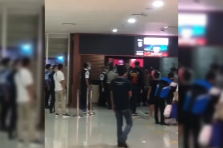 WNA mengamuk di Bandara Internasional I Gusti Ngurah Rai Bali. 