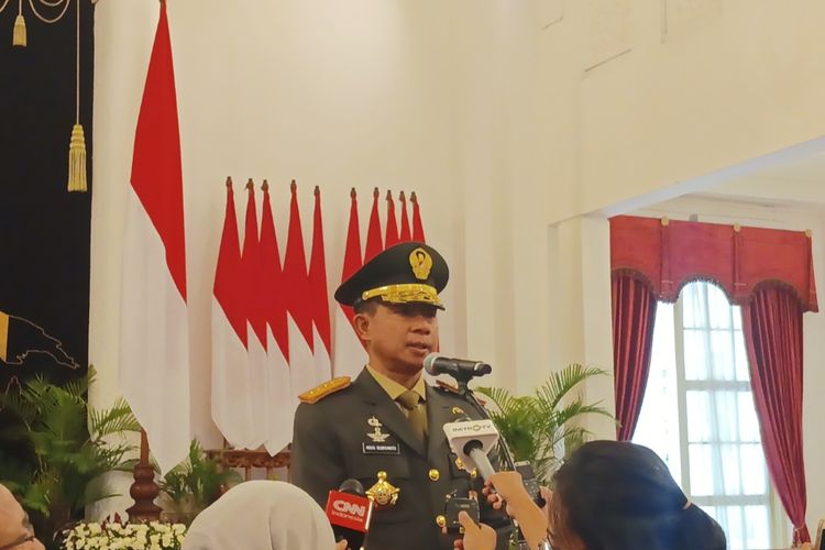 Panglima Tentara Nasional Indonesia (TNI) Jenderal Agus Subiyanto di Istana Negara, Jakarta, Rabu (22/11/2023).