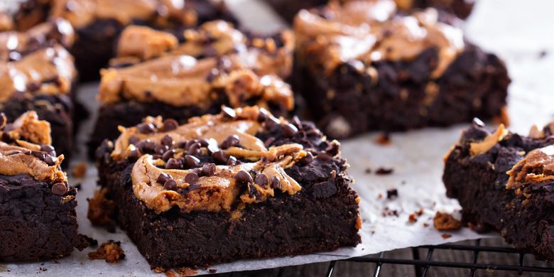 Resep Brownies Selai Kacang Garing, Cuma Butuh 6 Bahan