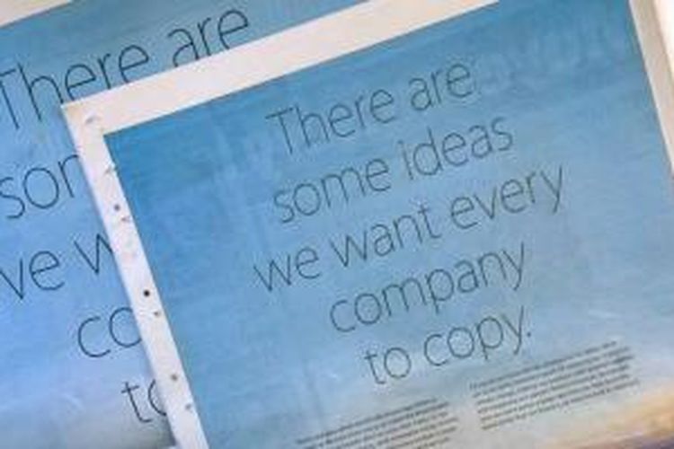 Iklan hari bumi Apple yang berisi sindiran terhadap Samsung
