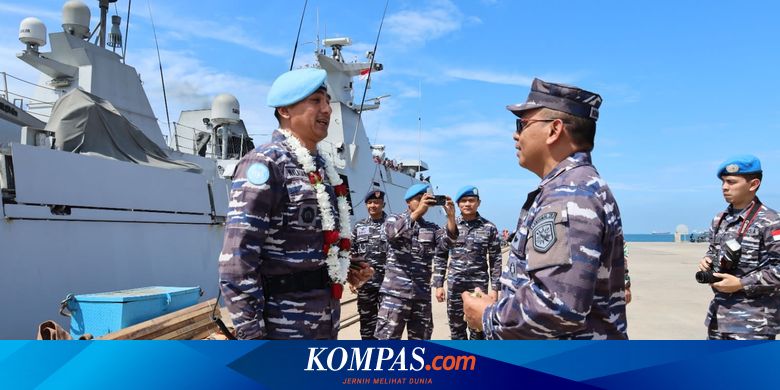 KRI Frans Kaisiepo-368 dan Satgas Perdamaian Tiba di Tanah Air Usai Jaga Stabilitas Laut Mediterania