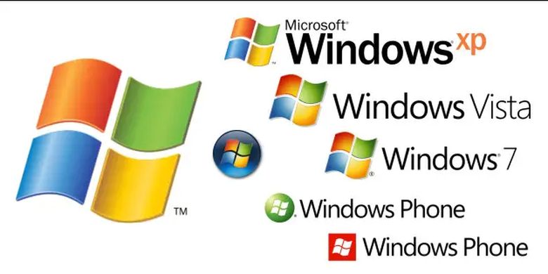 Logo Microsoft Era Windows XP hingga 7