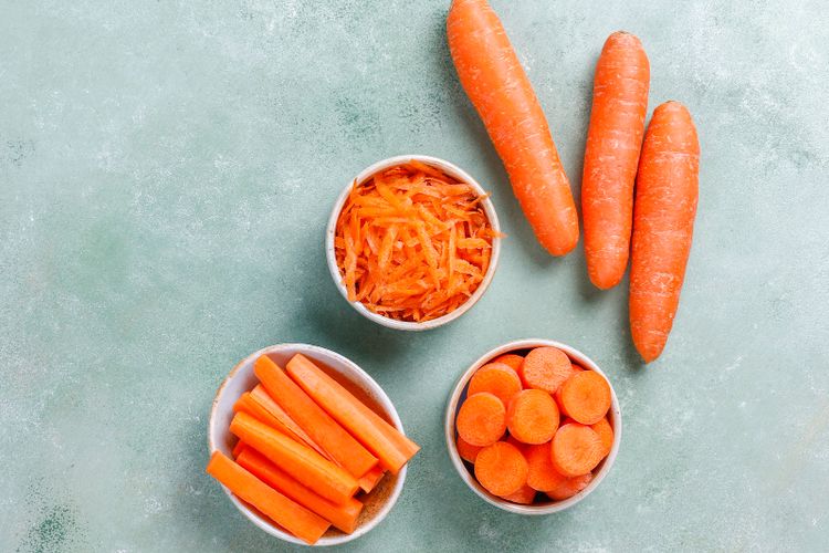 Ilustrasi wortel. Sering makan wortel disebut membuat kulit menggelap.
