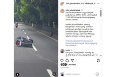 Video Pengendara Motor Jatuh Usai Melewati Speed Bump, Begini Tipsnya