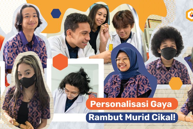 Membentuk gaya rambut dengan menyesuaikan kepribadian dan minat untuk mengekspresikan diri juga diperkenankan di Sekolah Cikal. 

