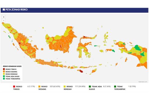 Daftar Terbaru 6 Zona Merah Indonesia, Mana Saja?