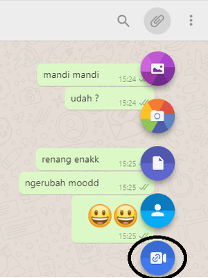 Cara menggunakan messenger video untuk individu melalui whatsapp