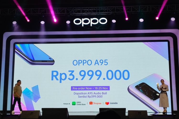 Harga Oppo A95 di Indonesia.