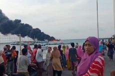 Detik-detik Kapal Bermuatan BBM Terbakar di Perairan Sumenep, 3 ABK Alami Luka Bakar