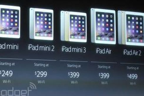 Daftar Lengkap Harga iPad Air 2 dan iPad Mini 3