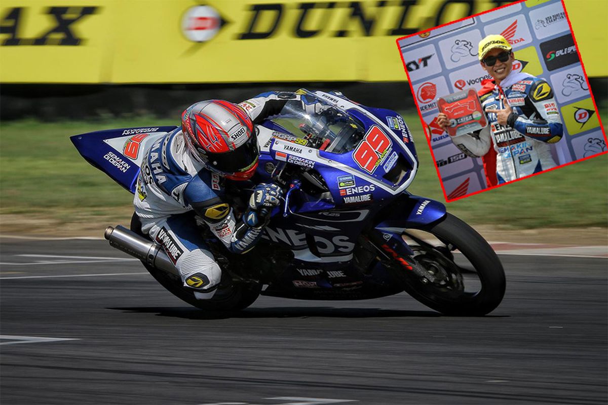 Galang Hendra di ARRC250 kelas AP250 race1 Seri India.