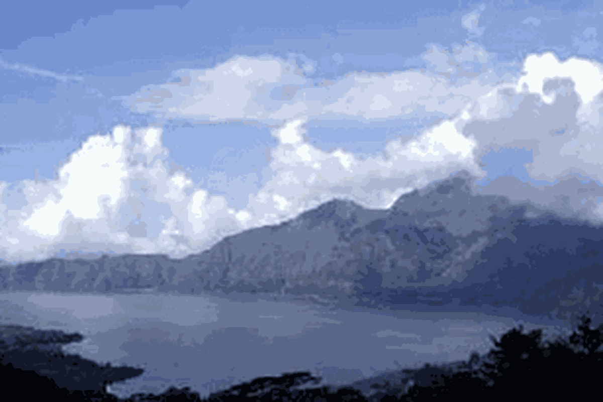 Danau Batur di Kintamani, Bangli, Bali.