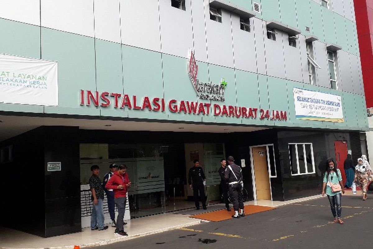 Ruang Instalasi Gawat Darurat (IDG) RSUD Tarakan, Cideng, Jakarta Pusat pada Senin (24/12/2018).
