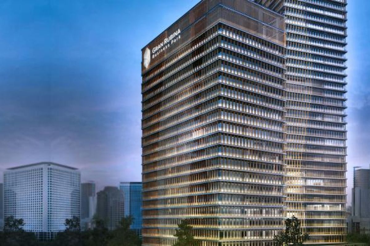 Menara pertama Gran Rubina Business Park akan dibuka pertengahan April 2015.