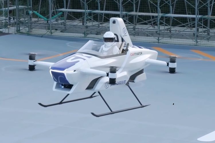 SkyDrive SD-03, prototipe kendaraan terbang satu penumpang.