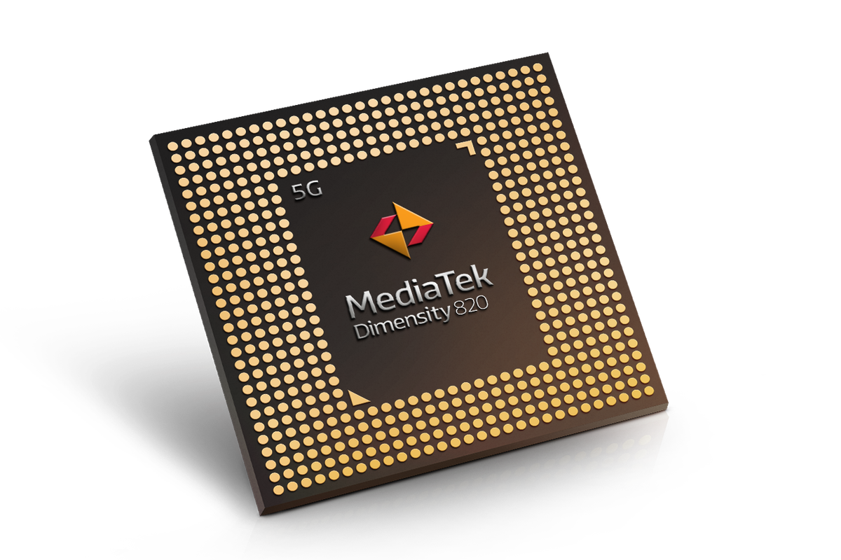 Mediatek Dimensity 820.