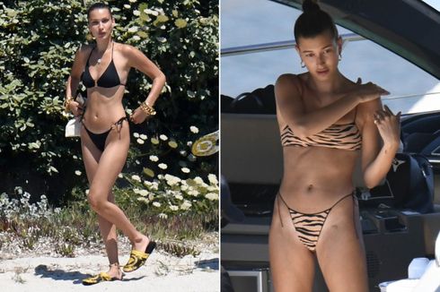 Intip Gaya Bella Hadid dan Hailey Baldwin Liburan di Kapal Pesiar