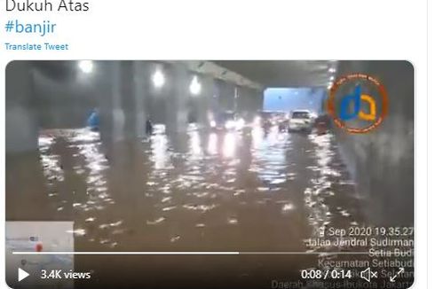 Sempat Banjir, Kolong Jembatan Dukuh Atas Sudah Bisa Dilewati Kendaraan