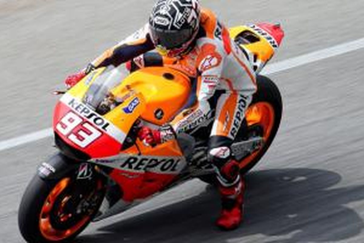 Marc Marquez menjadi yang tercepat di tes pra musim pertama MotoGP 2014.