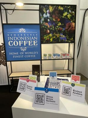 Kopi Indonesia yang disuguhkan di London Coffee Festival 2021. LCF tahun ini diselenggarakan pada 23-26 September 2021 di Old Truman Brewery, Brick Lane, London.