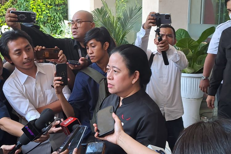 Ketua DPP PDI-P Puan Maharani saat ditemui di kantor DPP PDI-P, Jakarta Pusat, Jumat (9/6/2023). 