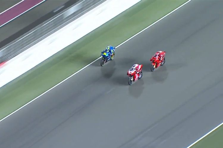 Slipstream, teknik balap yang kerap dilakukan di MotoGP