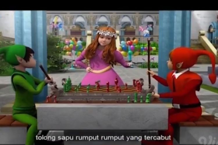 Tangkapan Layar Program Belajar dari Rumah TVRI