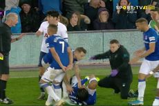 Everton Vs Tottenham, Son Heung-min Menangis Lihat Engkel Gomes Patah