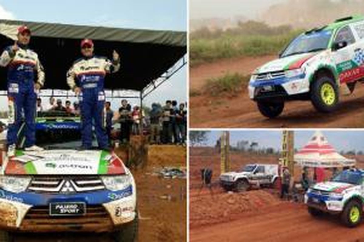 Rifat Sungkar-Boyke sukses menjuarai Indonesia X-treme Offroad Racing 2014 bersama Mitsubishi Pajero Sport.