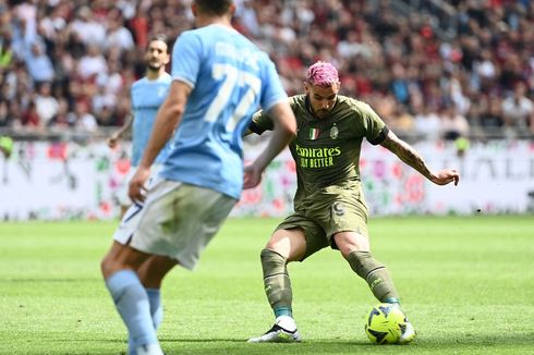 Theo Hernandez Kereta Cepat AC Milan: Gol Slalom 84 Meter, 8 Sentuhan