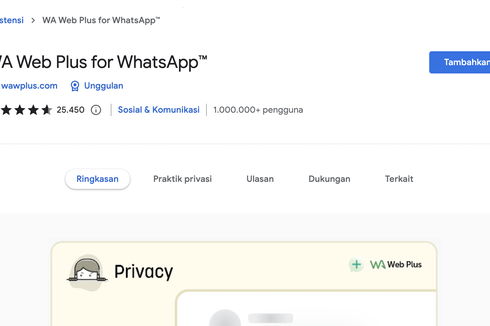 Cara Blur WhatsApp Saat Kerja, Menggunakan WA Web Extention