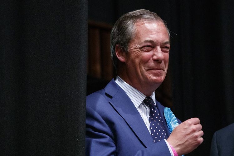 Pemimpin Partai Brexit Nigel Farage.