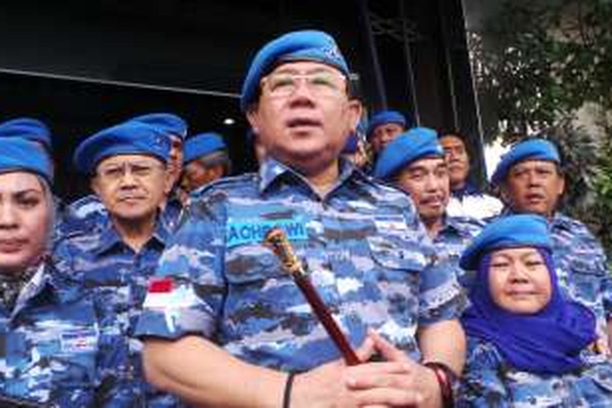 Ketua DPD Demokrat DKI Jakarta Nachrowi Ramli, saat ditemui usai apel HUT ke-15 Partai Demokrat, di kantor DPD Demokrat DKI Jakarta, Sabtu (10/9/2016).