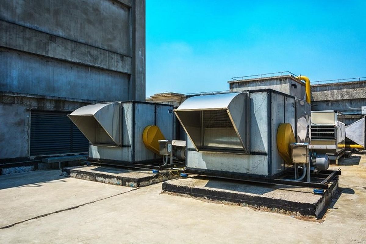 Ilustrasi sistem HVAC yang baik untuk gedung komersial dan industri.