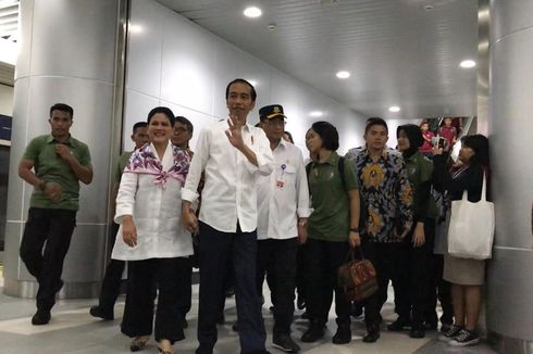 Jajal MRT untuk Kedua Kalinya, Jokowi Ditemani Iriana 