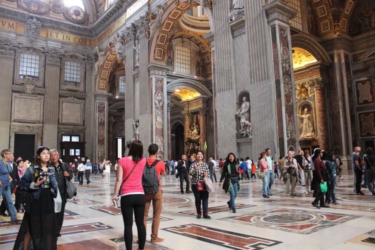 Museum Vatikan dan Kapel Sistina di Roma, Italia. Salah satu tempat yang tidak boleh difoto.