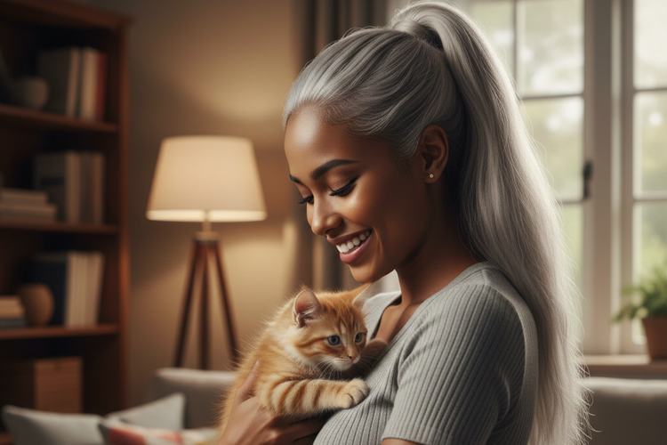 Ilustrasi rambut beruban.