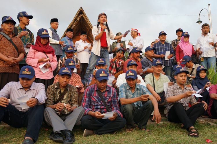 Deklarasi Keluarga Anti Politik Uang yang digagas Panwaskab Magelang, menjelang Pilkada serentak 2018, Jumat (8/6/2018)