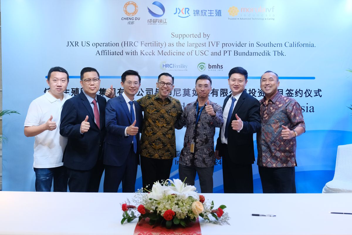 Jinxin Fertility Group Limited dan PT Morula Indonesia sepakat bekerja sama melalui perjanjian pemesanan dan pembelian saham investasi.