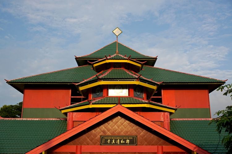 Bangunan Masjid Muhammad Cheng Hoo atau Masjid Cheng Ho di Samarinda, Kalimantan Timur.