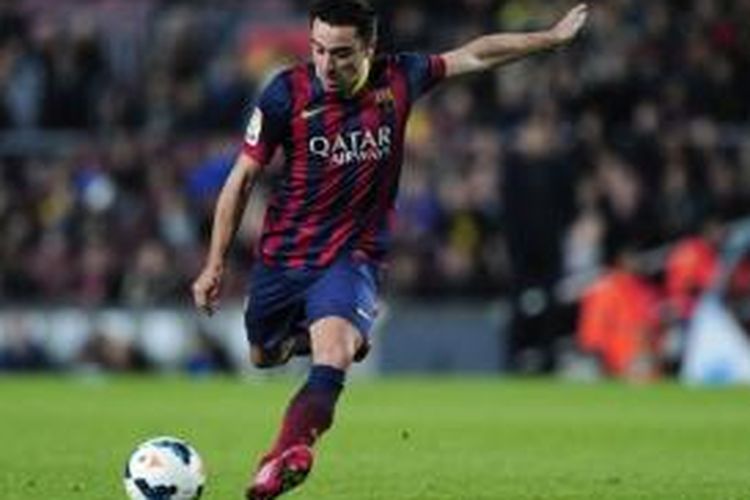 Gelandang Barcelona, Xavi Hernandez.