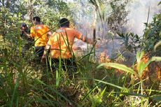 2 Hektar Lahan Dekat Bandara di Pangkalpinang Terbakar, Diduga akibat Puntung Rokok