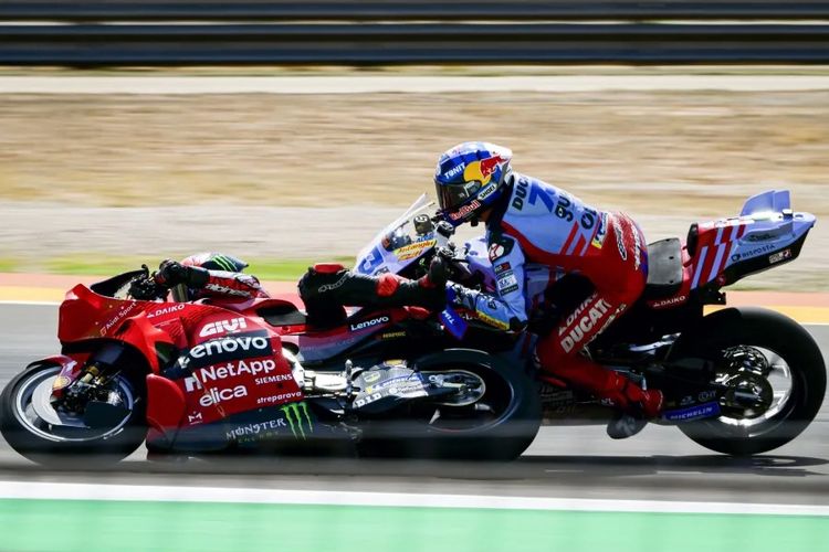 Insiden Francesco Bagnaia dan Alex Marquez di MotoGP Aragon 2024