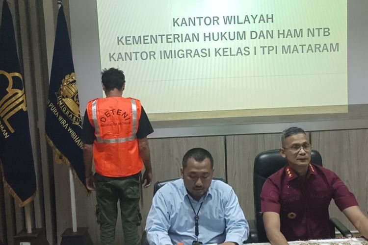 WN Perancis inisial GG dideportasi imigrasi Mataram karena menyalahi izin tinggal
