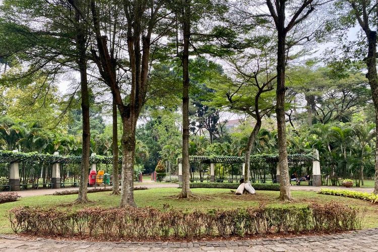 Taman Tabebuya di Jagakarsa, Jakarta Selatan. 