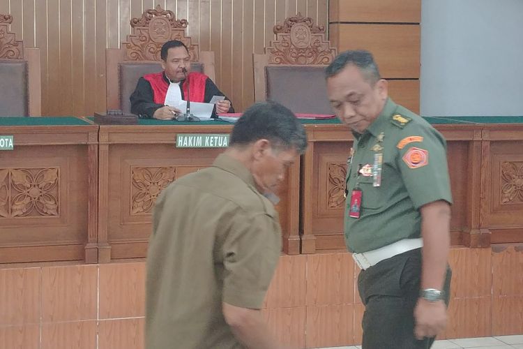 Direktur Pembinaan Penyidikan Polisi Militer TNI Bambang Sumarsono saat dihadirkan KPK sebagai saksi fakta  dalam sidang praperadilan di Pengadilan Negeri Jakarta Selatan, Rabu (8/11/2017). 