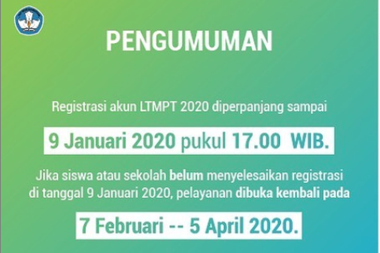 300 Ribu Siswa Belum Lakukan Finalisasi Ltmpt Perpanjang Waktu Registrasi Akun