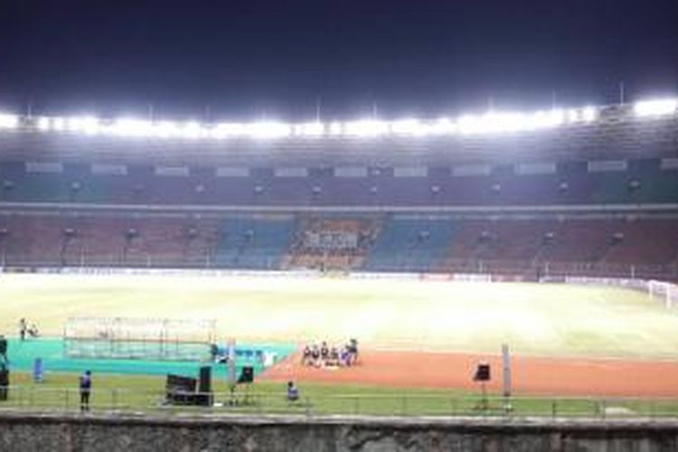 Salah satu sudut tribun Stadion Utama Gelora Bung Karno, Senayan, Jakarta.