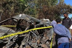 Kronologi Kecelakaan Maut di Jambi, 5 Pegawai Bank Tewas Terjebak di Mobil yang Terbakar